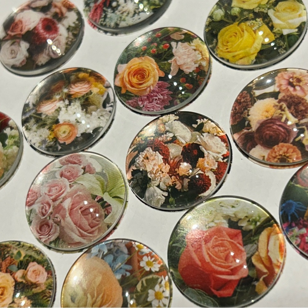 Handmade Giftable Floral Bouquet Magnets (Set of 5)